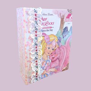 Lady LovelyLocks & The Pixietails Altered Little Golden Book Journal Scrapbook